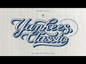 Yankees Classic | Athletics Font Font Free Download