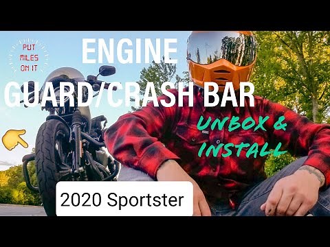 Affordable Engine Guard/Crash Bar for Harley Davidson Sportster | Unboxing and Installation.