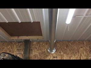 055 Infrared radiant tube heater in pole barn, Part 2