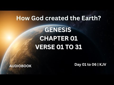 Genesis Chapter 1 “In the Beginning” | How God created Universe | KJV | Audio Bible (v.1–31)