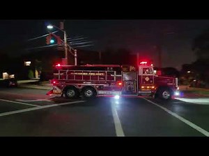 Numerous Fire Department Tankers Responding Water Relay opps Belleville Nj 12th Alarm Fire 5-3-26