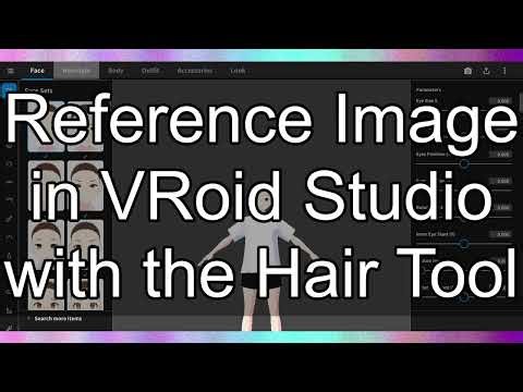 Add a Reference Image in VRoid Studio with Hair