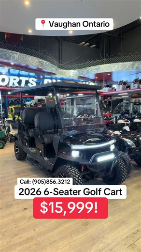 🔥 DENAGO 6-SEATER GOLF CART 🔥 Luxury. Space. Performance. All in One. Turn heads everywhere you go with the Denago 6-Seater Golf Cart — the ultimate ride for families, businesses, resorts, and anyone who wants to cruise in style. ✔️ Spacious forward-facing seating for 6 ✔️ Powerful electric performance ✔️ Long-range lithium battery ✔️ Premium stitched seating ✔️ LED lighting package ✔️ Digital display ✔️ Bluetooth sound system ✔️ Backup camera ✔️ Stylish aluminum wheels ✔️ Lifted suspension fo