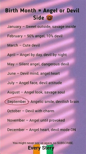 Angel or Devil? 😇😈 | Birth Month Truth 🫣🤓