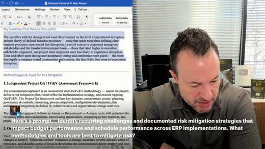 What if you could tap into decades of ERP implementation experience in real time? I’m hosting a live experiment where we use our Mission Control AI to analyze insights from hundreds of ERP and digital transformation clients and tens of thousands of historical project artifacts — and apply that intelligence live to your toughest questions. This is not a theoretical AI discussion or a vendor-driven narrative. It is a real-time application of AI grounded in lived implementation history, using anony