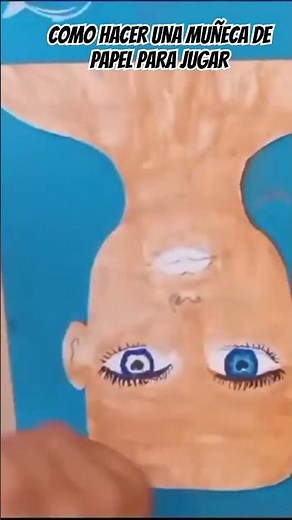 Cómo hacer una MUÑECA de papel para jugar maquillándola