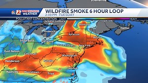 Smoky haze will be with us at least through Wednesday. The near smoke current conditions and forecast conditions are below. Sensitive groups may need to change outdoor activities as a Code Orange Air Quality remains in effect. Wind patterns may bring even higher levels of particle pollution to the area Thursday as well. | WXII 12 Weather