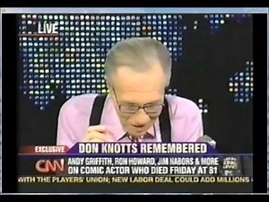 Don Knotts Tribute - Larry King Part 1