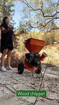 Wood chipper Vevor how it works #woodchippers #woodprocessing #farmer