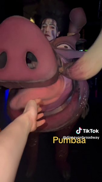 Pt. ✌️of shaking hands with the cast of The Lion King (minus Scar I guess 🏃) #broadwaytok #theatretok #thelionking #costume 🎥: @Samantha Barriento