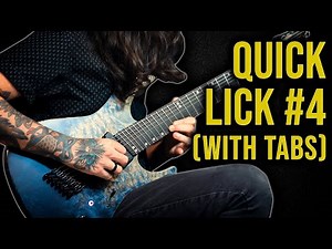 QUICK LICKS #4 - "One Note Per String Pentatonic Pattern" (WITH TABS)!