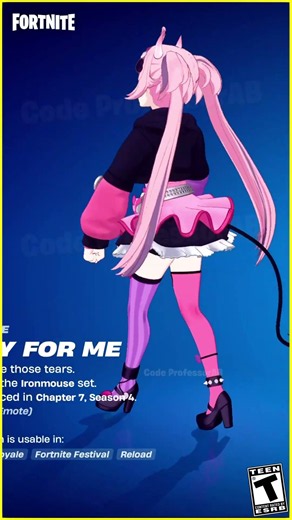 Fortnite Cry For Me Emote Ironmouse Skin Thicc 🍑😜😍 New Itemshop Outfit 😱 Icon Series 🔥