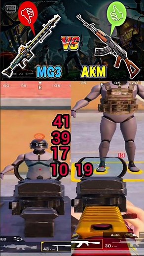 machine gun mg3 vs akm 🔥