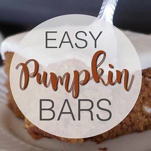 Fluffy and moist and SO easy to make, these delicious pumpkin bars are the perfect fall treat, and that amazing whipped cream cheese frosting is quite literally the icing on the cake. GET THE RECIPE: https://www.melskitchencafe.com/pumpkin-bars-cream-cheese-frosting/ | Mel's Kitchen Cafe