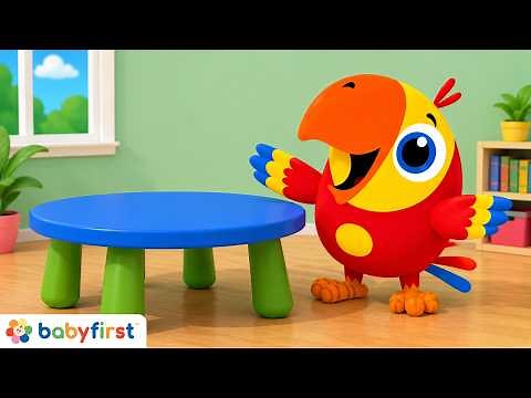 First Words for Toddlers & Babies with Larry the Parrot | BabyFirst TV