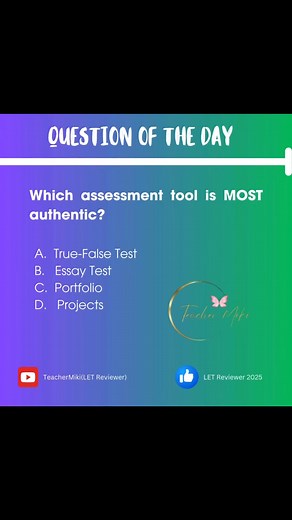Actual LET Exam questions I Question of the day #teachermiki #letreview2025 #LPTCutie #blessings #StarsEverywhere | LET Reviewer 2026 your Teacher Miki