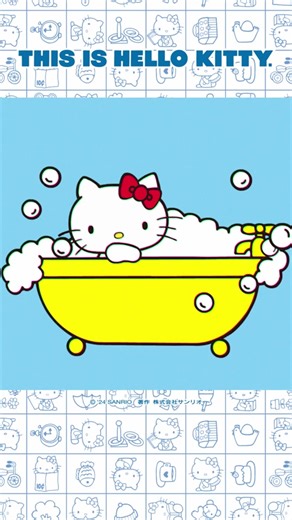 お風呂でゆっくりする時間が大好き💕 #hellokitty #helloyou #hellokitty50th #thisishellokitty