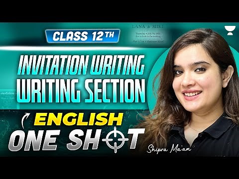 Class 12 English | Invitation Writing Format & Examples | Writing Section | Shipra Ma’am