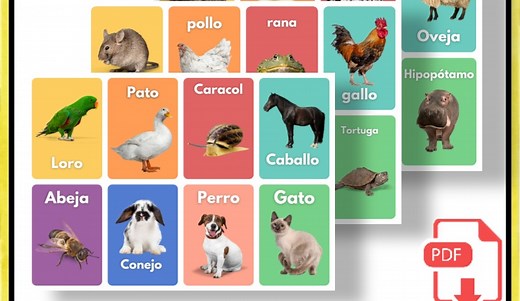 Memoramas de animales para imprimir