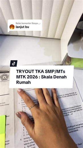 Membalas @Rasya-_- PEMBAHASAN TRYOUT TKA SMP/MTs MATEMATIKA 2026! Lanjut pembahasan nomor 4 mengenai bab skala denah pada suatu gambar. #tryout #tipsmatematika #matematikamudah #matematikasimple #matematikasmp