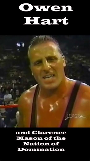 Owen Hart and Clarence Mason entrance, before Clarence got kicked out of the WWF