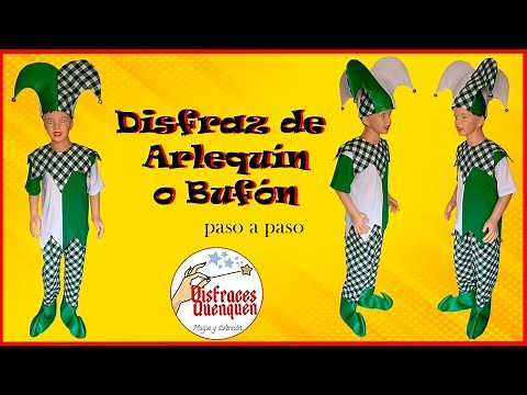 DIY. How to make a HARLEQUIN or Jester costume for children #harlequin #jester