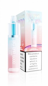 Introducing the Big Bar 6000 Puffs Disposable Vape, the ultimate solution for vapers craving convenience, endurance, and rich flavor. This state-of-the-art device offers an impressive 6000 puffs, setting a new standard in disposable vapes. Fully TPD compliant, the Big Bar 6000 guarantees top-notch safety and quality, ensuring a reliable and enjoyable vaping experience. Perfect for both experienced vapers and newcomers, this sleek and high-capacity vape delivers effortless satisfaction, making it