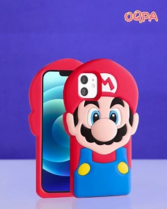 oqpa for iPhone 13 Mini Phone Case Cute Cartoon 3D Character Design Cases for Boys Girls Women Teens Kawaii Unique Fun Cool Funny Silicone Soft Shockproof Cover for Apple i Phone 13 Mini 5.4", Maro