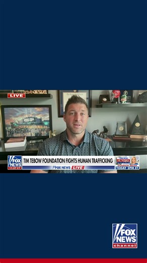 65K views · 1.9K reactions | HIGHER CALLING: Former football star Tim Tebow is fighting human trafficking and child exploitation through the The Tim Tebow Foundation, which works with law enforcement to help bring predators to justice. https://trib.al/Cz9hIqh | Fox News | Facebook