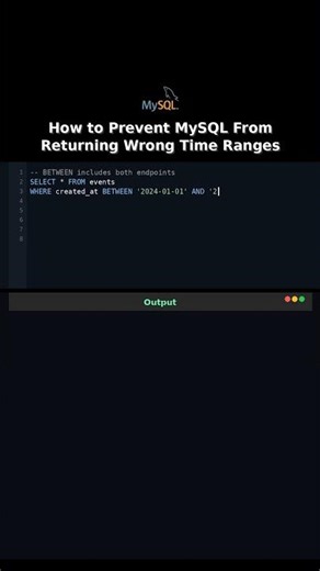 How to Prevent MySQL From Returning Wrong Time Ranges #mysql