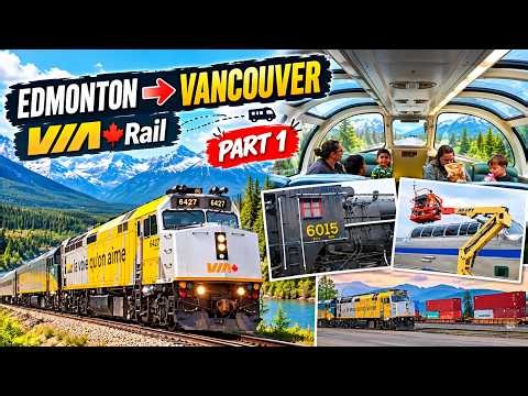 Overnight Train Across Canada 🇨🇦 | කැනඩාවේ ලස්සනම කෝච්චි ගමන! VIA Rail "The Canadian" (Part 1)