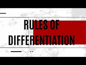 Master the Rules of Differentiation in Minutes! | Calculus Made Easy