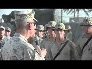 The Commandant of the Marine Corps' motivating speech, Afghanistan 9-22-2011