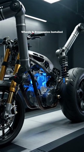 Robotic Arms Install the Wheels ...