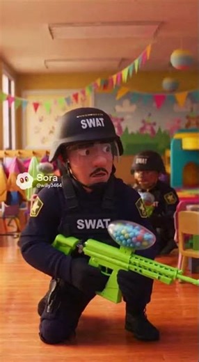 'We Brought a SWAT Team to a Birthday Party!' #shorts #memes #animation