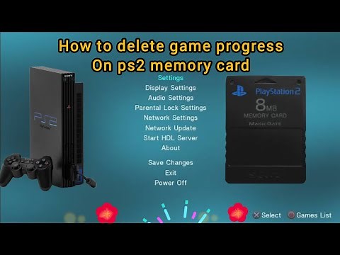How to delete game progress on Ps2 memory card #playstation2 #ps2 #games