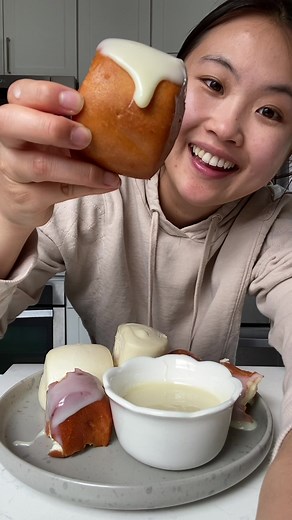 a famous chinese dessert called - mantou dipped in condensed milk that is found in many hot pot restaurants #dessert #chinesefood #easyrecipes #snacks | Cook With Dana