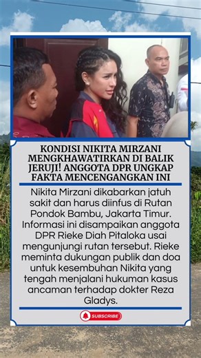 Kondisi Nikita Mirzani Mengkhawatirkan di Penjara! #nikitamirzani #sakit #beritaartis #shorts #fyp