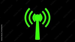 Wifi wireless internet network net web connection icon logo wi-fi wi fi 4k