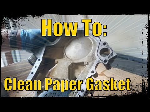 How to Clean Water Pump stuck paper Gasket EASILY