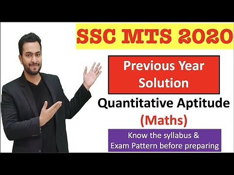 SSC MTS 2020 Previous year paper solution| Quantitative Aptitude