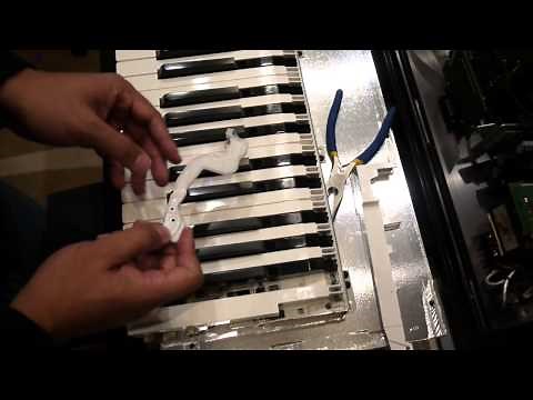 Roland A-90 Opening and Repairing Keys