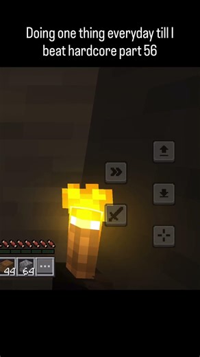 Beating hardcore part 56 doing one thing #minecraft #shorts