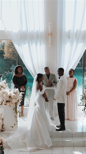 A beautiful wedding ceremony as the groom shares heartfelt vows and exchanges rings with his bride. #WeddingVows #WeddingCeremony #HappilyEverAfter #LoveStory