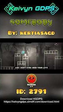 [KGDPS] "somebody" By: "kertiasagd" | Keivyn GDPS #keivyngdps #kgdps #geometrydash #gdps #fypp
