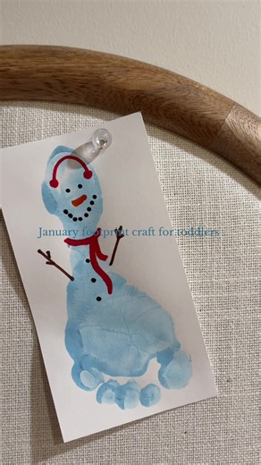 Snow Much Fun: January Footprint Craft for Toddlers