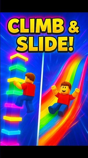 Roblox Climb & Slide Challenge 😱 | Epic Fun Tower Game #shorts #roblox #gaming #gameplay #trending