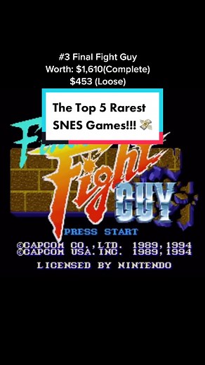 Top 5 most expensive and rare (North American) Super Nintendo Games! #nintendo #videogames #snes #gaming #retrogaming #retrogames #gamer #dad #games