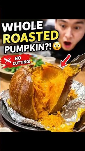 You Won’t Believe They Roast a Whole Pumpkin Like This 🎃🔥 #pumpkin #streetfood #food #shorts #foodie