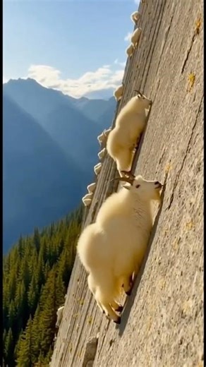 nbelievable Climbing Skills! 🐐 (Comment "GOAT" if you agree! 👇)